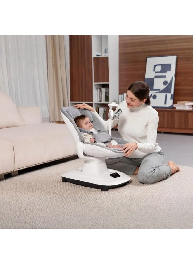 Mastela Deluxe Multi-Motion 3-in-1 Baby Cradle & Swing, 360° Rotating Seat, 5 speeds, Bluetooth & Smart App Control, 5-Point Harness, 0-3 Years - Image 5